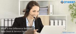 what is the difference between help desk and service desk